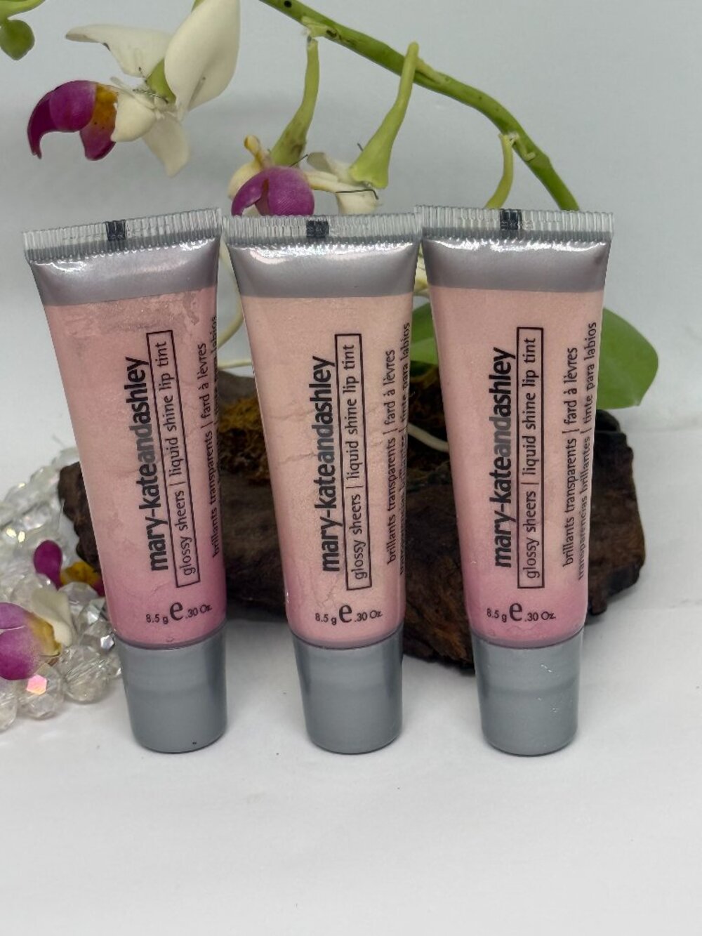 3x Marykate & Ashley Glossy Sheers Liquid Shine Lip Tint - Pink Glaze - New